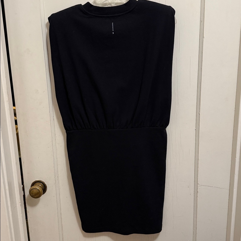 All Saints Mika Mini Dress Black Sleeveless M - Picture 5 of 8